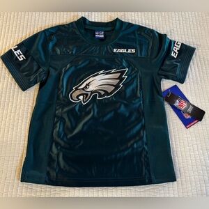 🦅 Philadelphia Eagles Midnight Green Jersey NFL Football Youth Sz 10-12 NWT!
